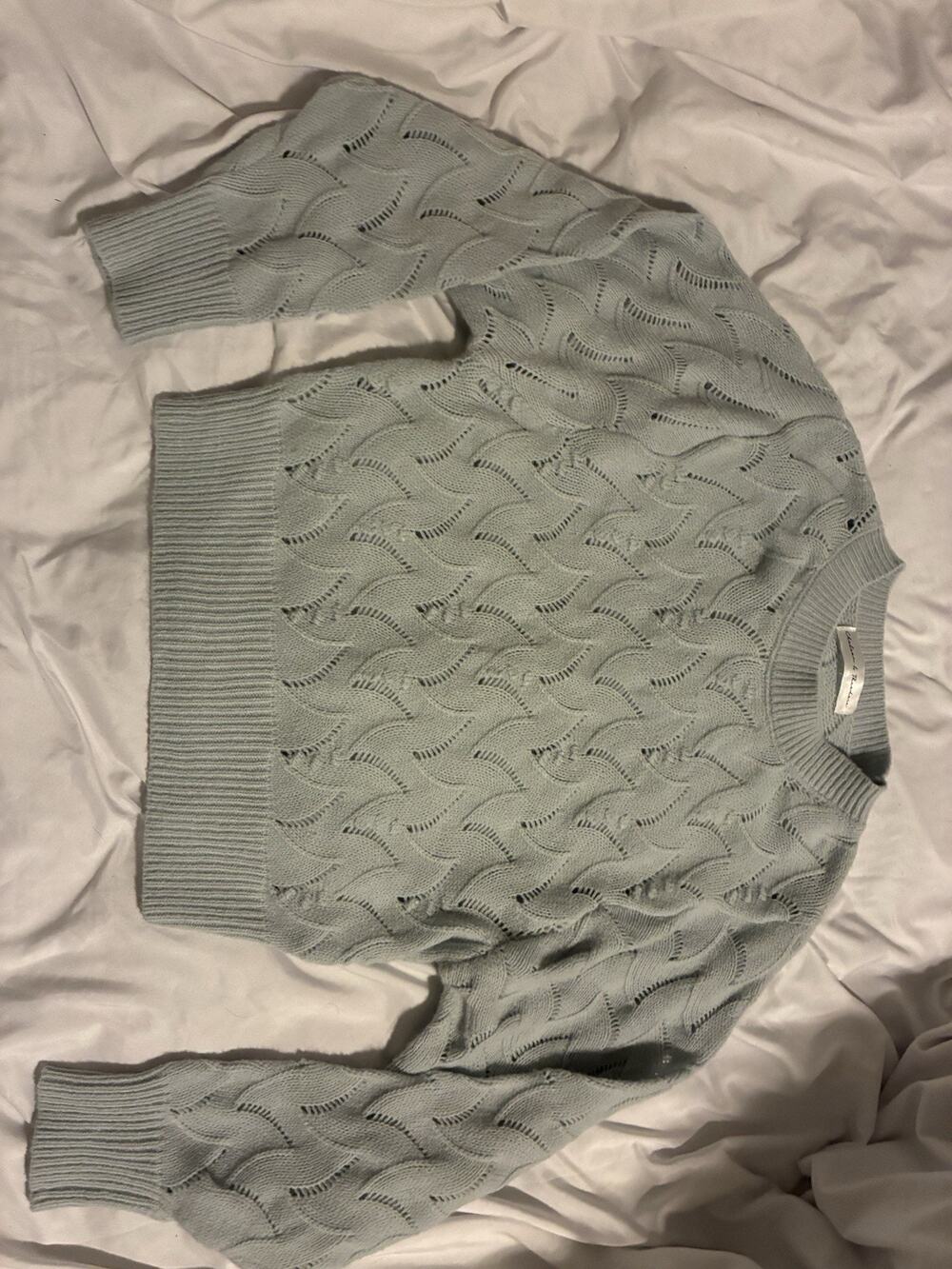 Chelsea And Theodore Light Blue Knit Sweater